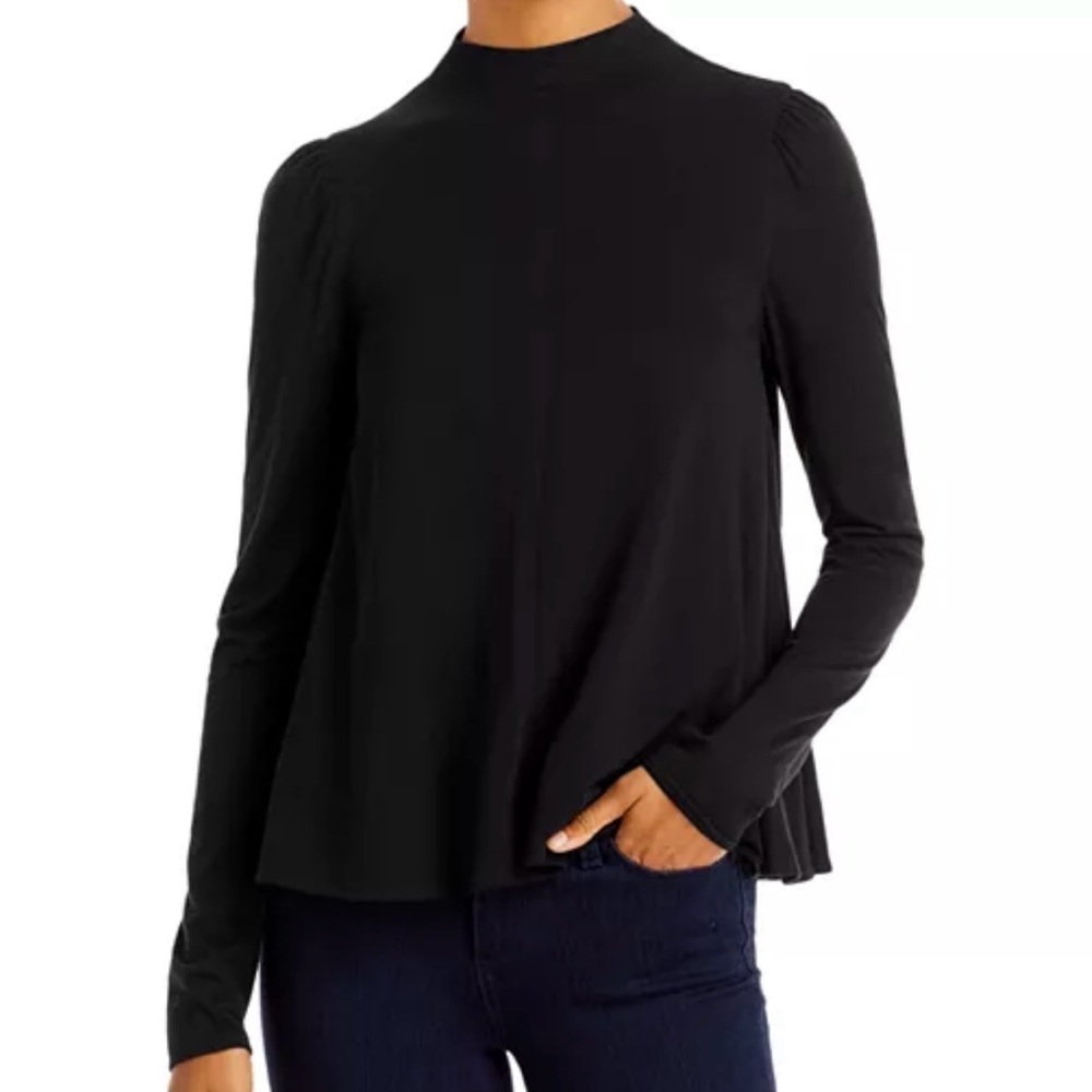 Rebecca‎ Taylor Mock Neck Trapeze Top